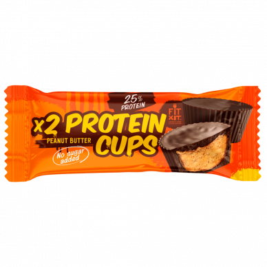 Протеиновые конфеты глазированные "Арахисовая паста" Protein Cups FitKit