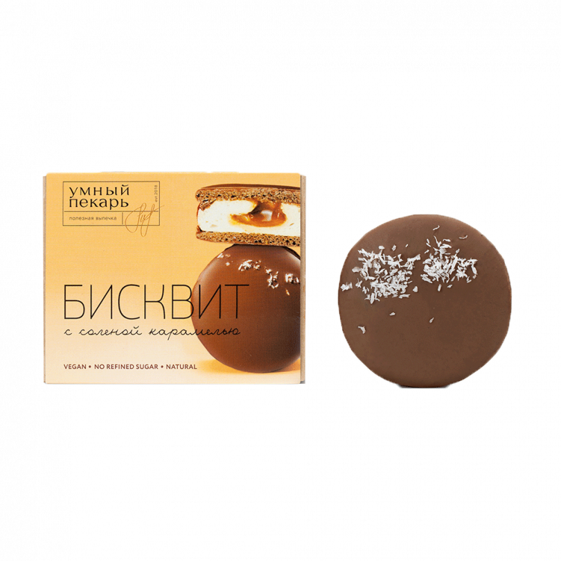 Бисквит с солёной карамелью Bob